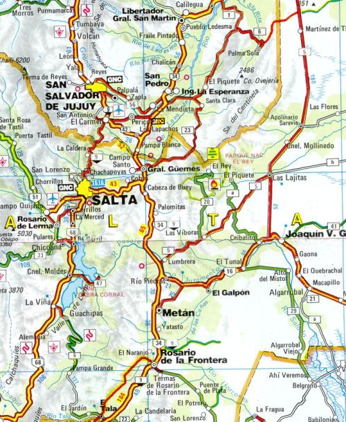 Mapa de Salta